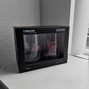 BlackPink Glass Tumblers Set